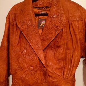 Adventure Bound by Wilson Brown Leather Jkt-Sz XS